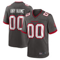 Custom TB.Buccaneers Pewter Home Game Football Jerseys