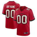 Custom TB.Buccaneers Red Replica Game Football Jerseys