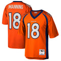 D.Broncos #18 Peyton Manning Player  Orange Legacy Replica Football Jerseys