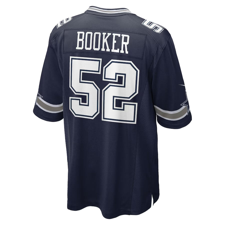 D.Cowboys #52 Tyler Booker Player Navy Home  Game Football Jerseys
