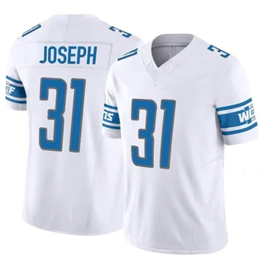 D.Lions #31 Kerby Joseph Player White Vapor F.U.S.E. Limited Game Football Jerseys