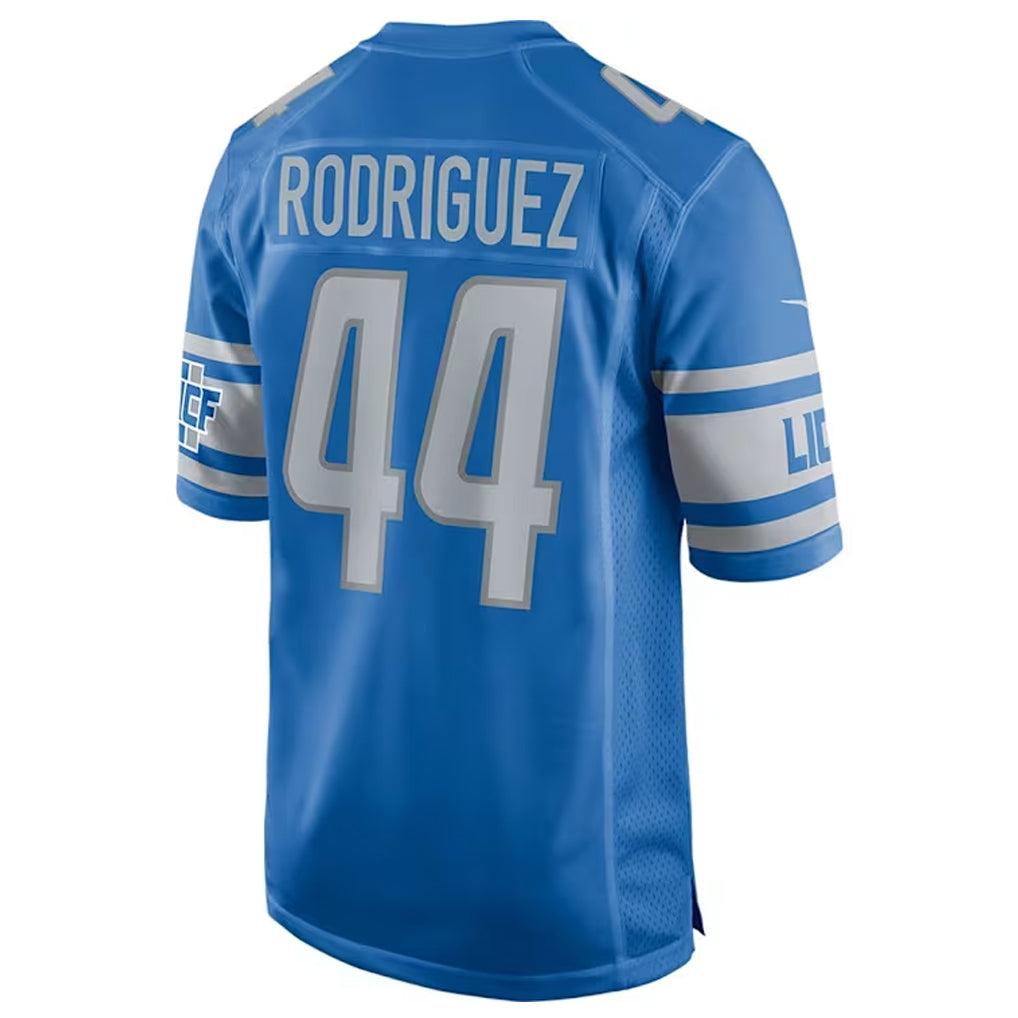 D.Lions #44 Malcolm Rodriguez Player Blue Game Football Jerseys