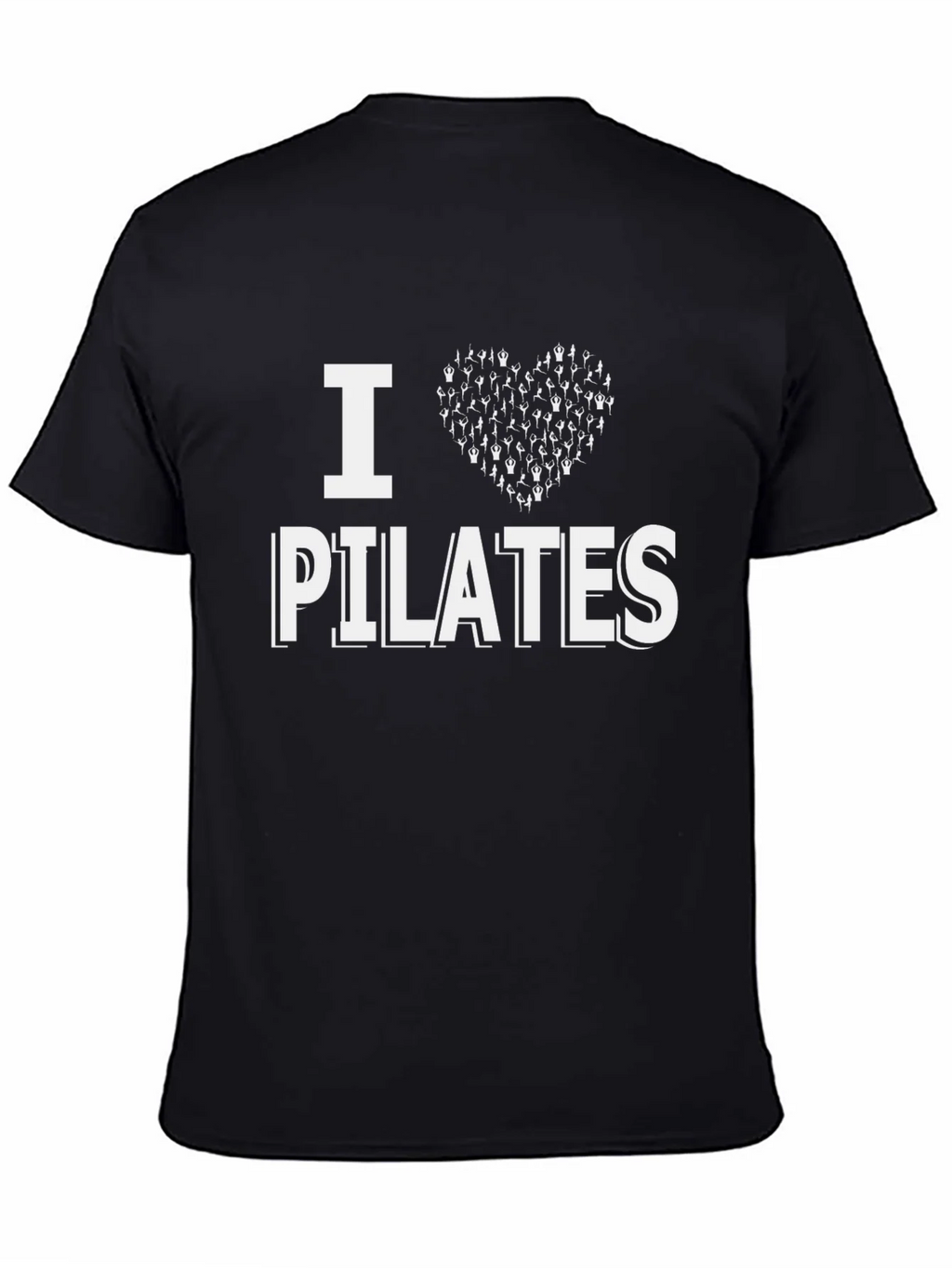 I Love Pilates T-Shirt - Yoga Heart Design