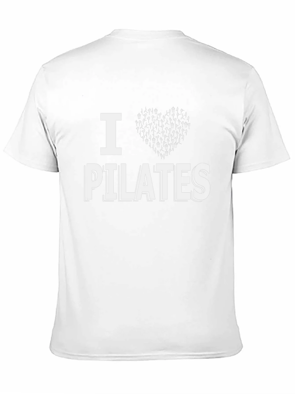 I Love Pilates T-Shirt - Yoga Heart Design