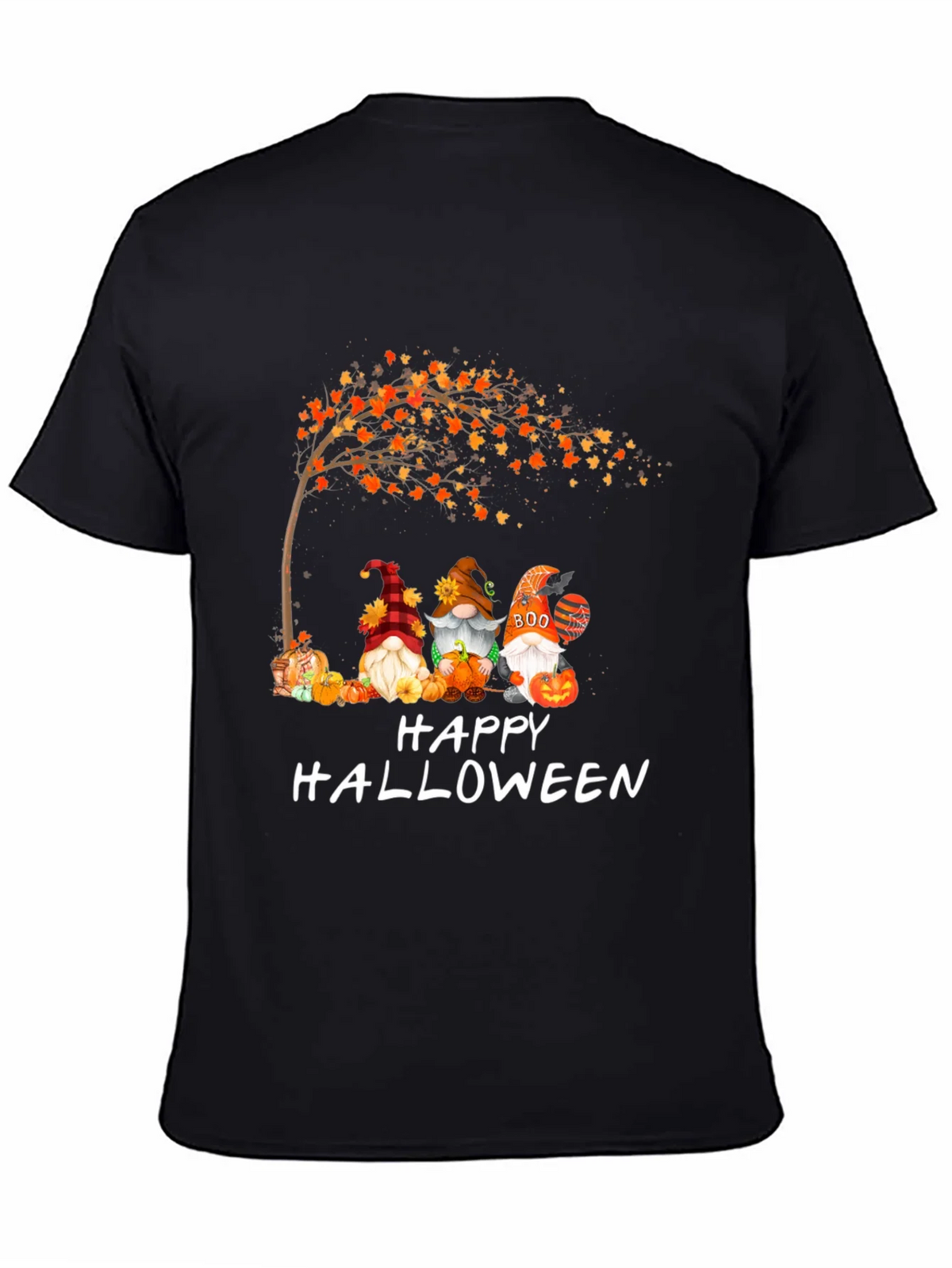 Halloween Gnomes Graphic Tee - Spooky Season Shirt
