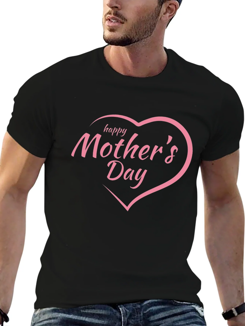 Happy Mothers Day Pink Heart T-Shirt