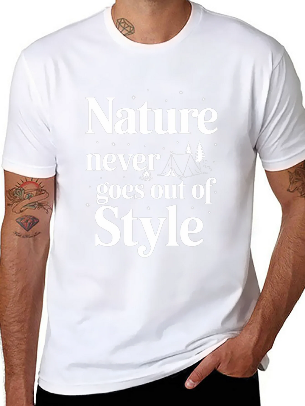 Nature Never Goes Out of Style Camping T-Shirt