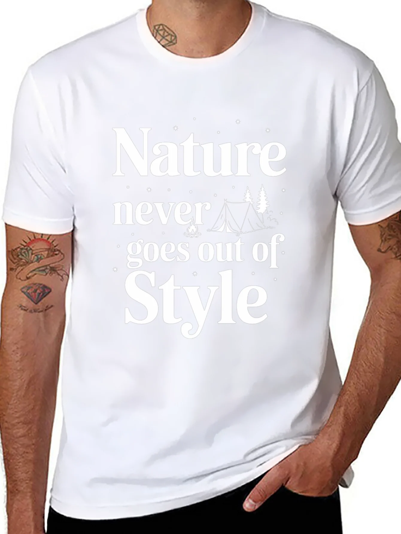 Nature Never Goes Out of Style Camping T-Shirt
