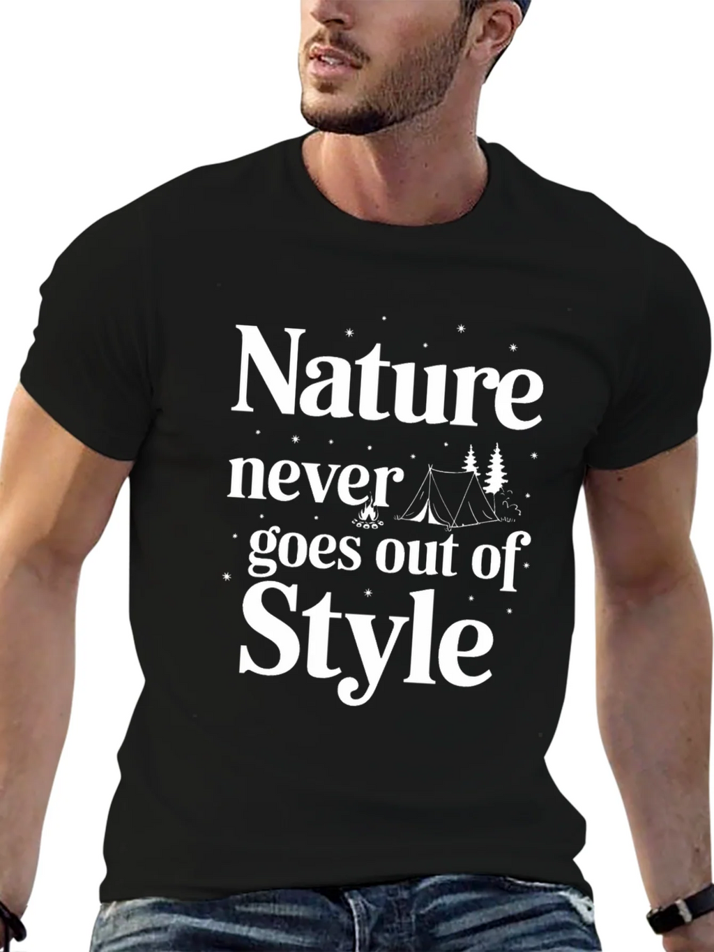 Nature Never Goes Out of Style Camping T-Shirt