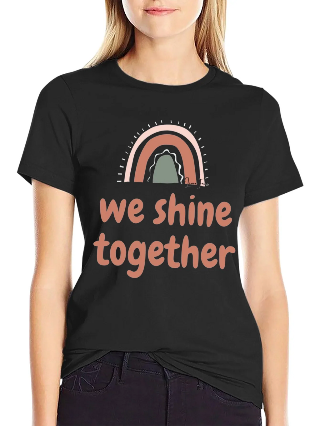 We Shine Together Graphic Tee - Positive Vibes Shirt