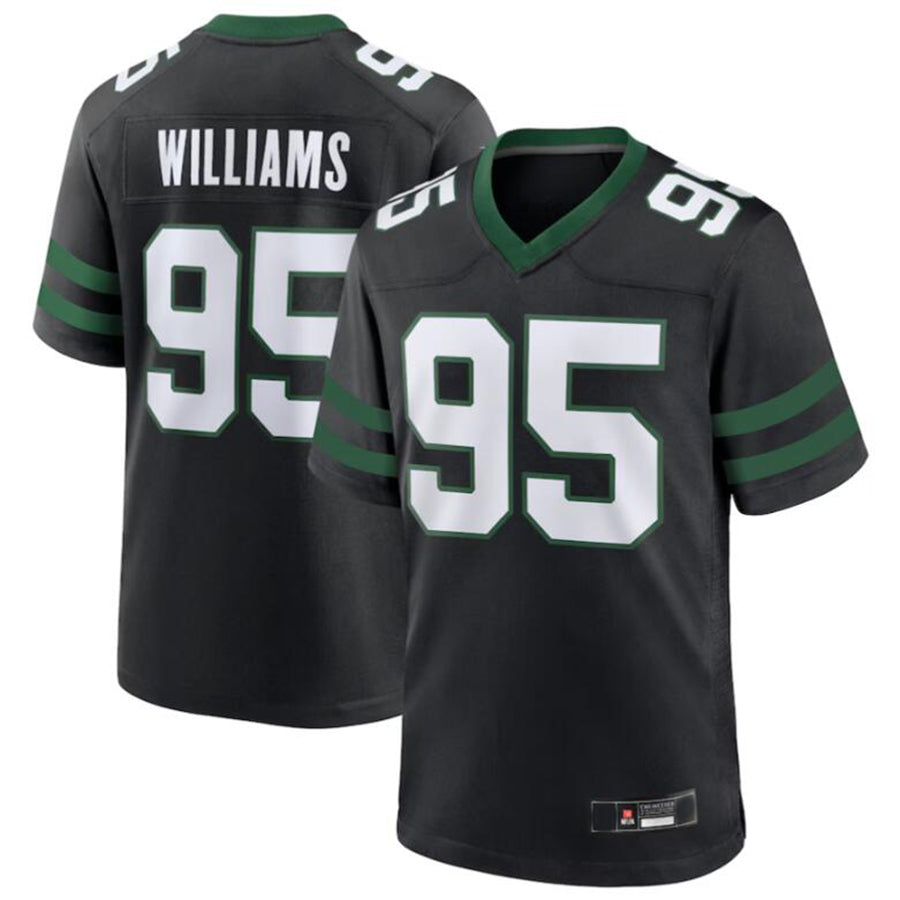 #95 Quinnen Williams Player NY.Jets Legacy Black Game Stitched Football Jerseys