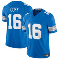 D.Lions #16 Jared Goff Player Blue Vapor F.U.S.E. Limited Stitched American Football Jerseys