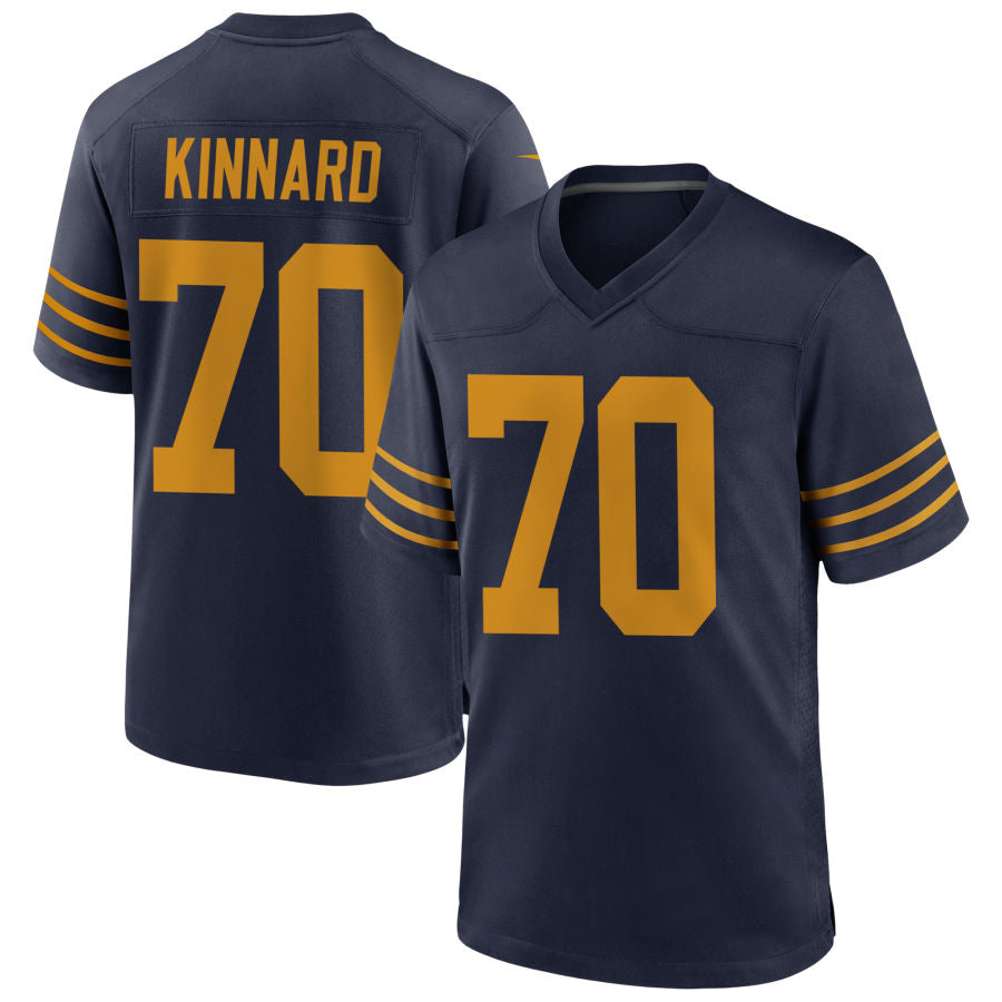 GB.Packers #70 Darian Kinnard Player Navy The 1923 Classic Game Football Jerseys