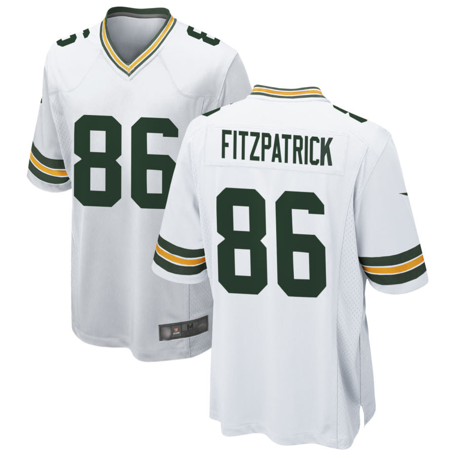 GB.Packers #86 John FitzPatrick Player White Home Game Football Jerseys
