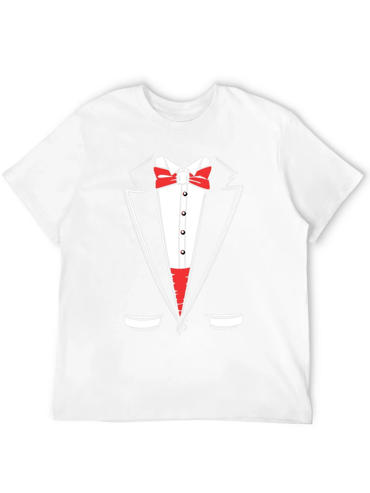 Tuxedo Graphic Print Crewneck T-Shirt