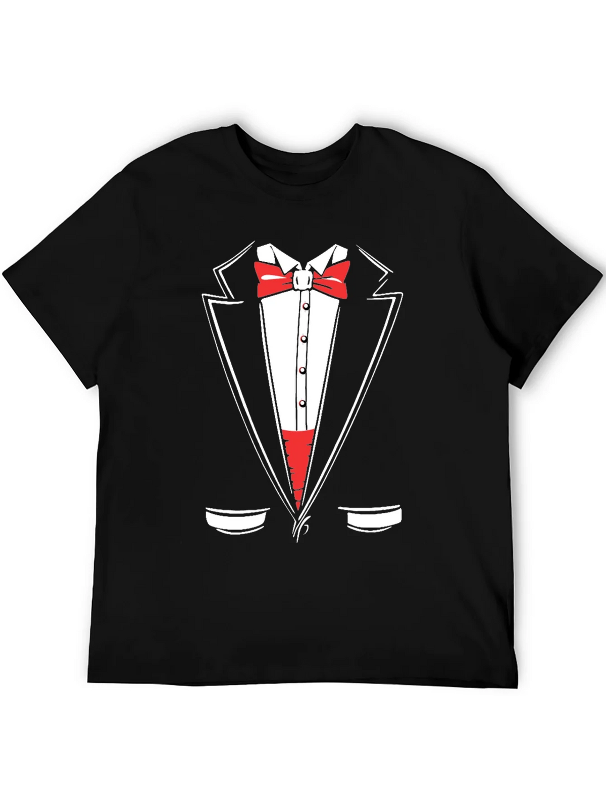 Tuxedo Graphic Print Crewneck T-Shirt