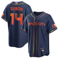 H.Astros #14 Mauricio Dubon Player City Connect Navy Baseball Jerseys
