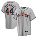 H.Astros #44 Yordan lvarez Player Gray Road Replica Baseball Jerseys