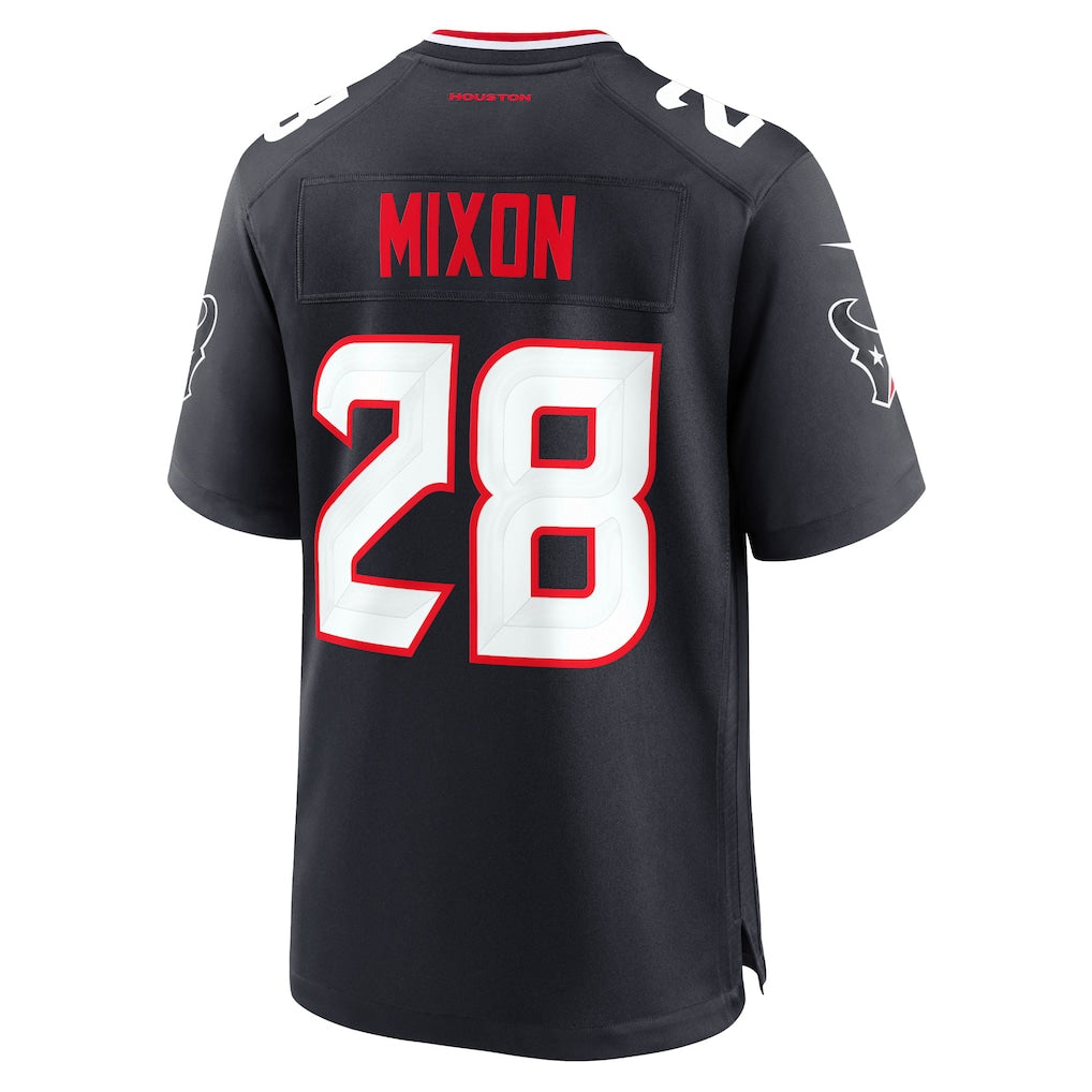 H.Texans #28 Joe Mixon Player Navy Home Game Football Jerseys