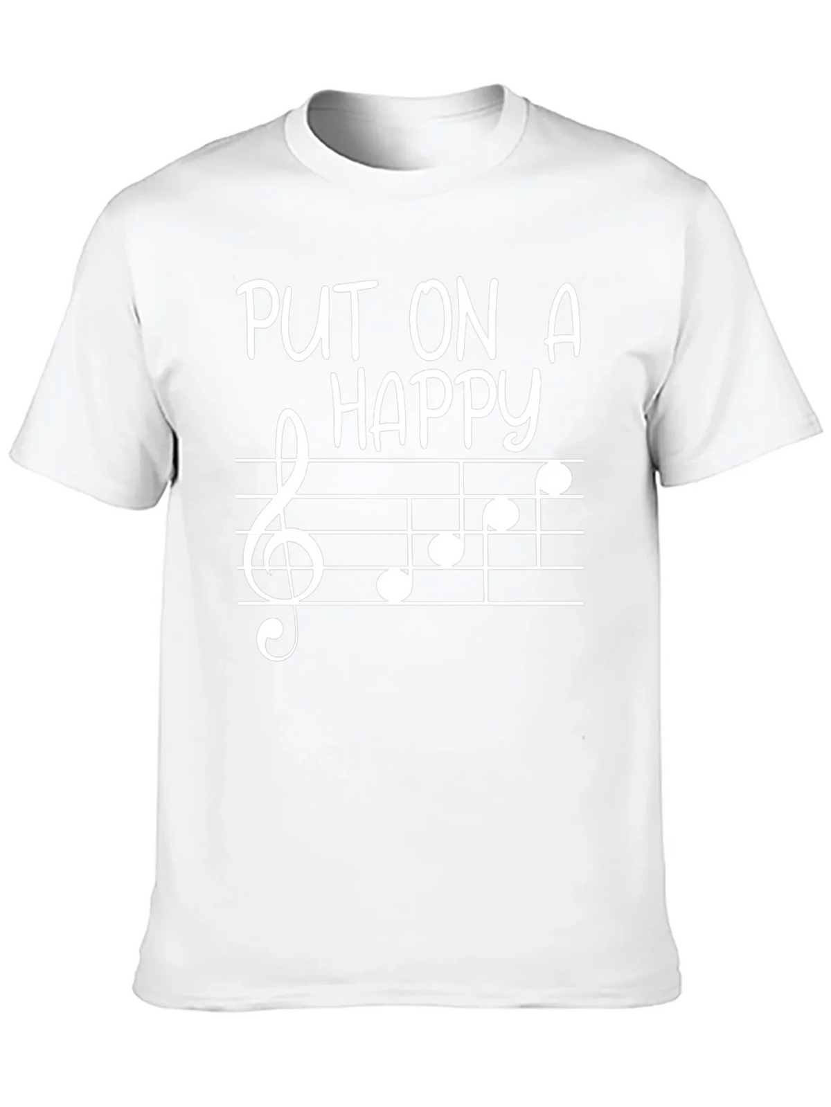 Put On A Happy Face Music Note Tee