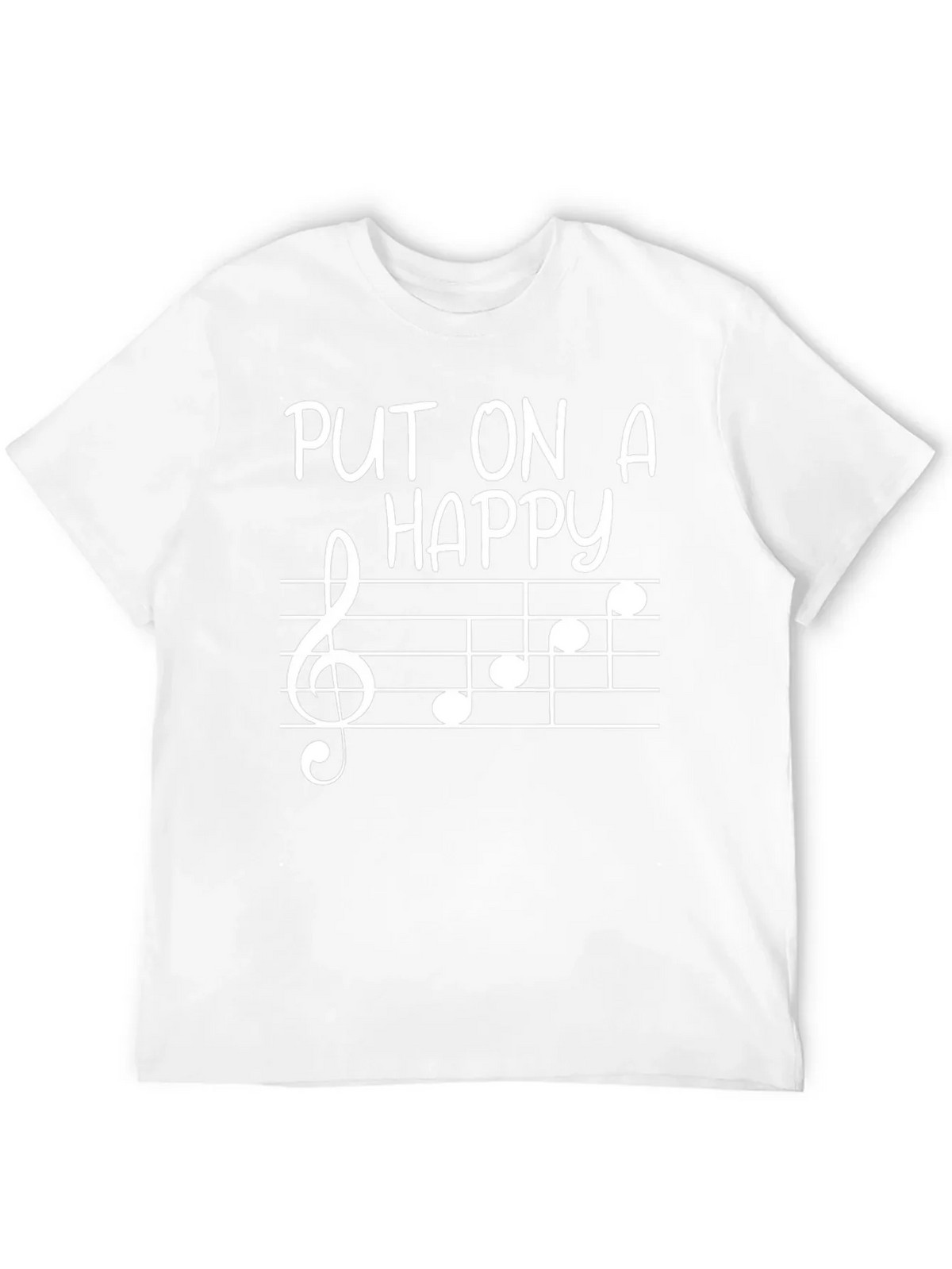Put On A Happy Face Music Note Tee