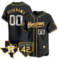 Custom H.Astros Jackie Robinson Patch Vapor Premier Limited Stitched Baseball Jerseys