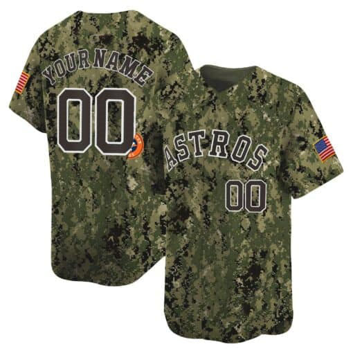 Custom H.Astros USMC Alternate Vapor Premier Limited Baseball Jerseys
