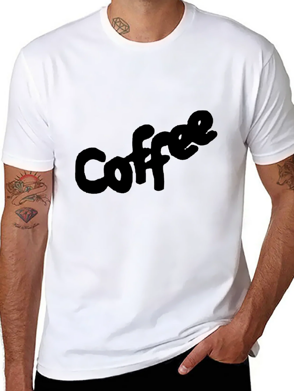 Coffee Lovers Black Tee - Casual & Comfy