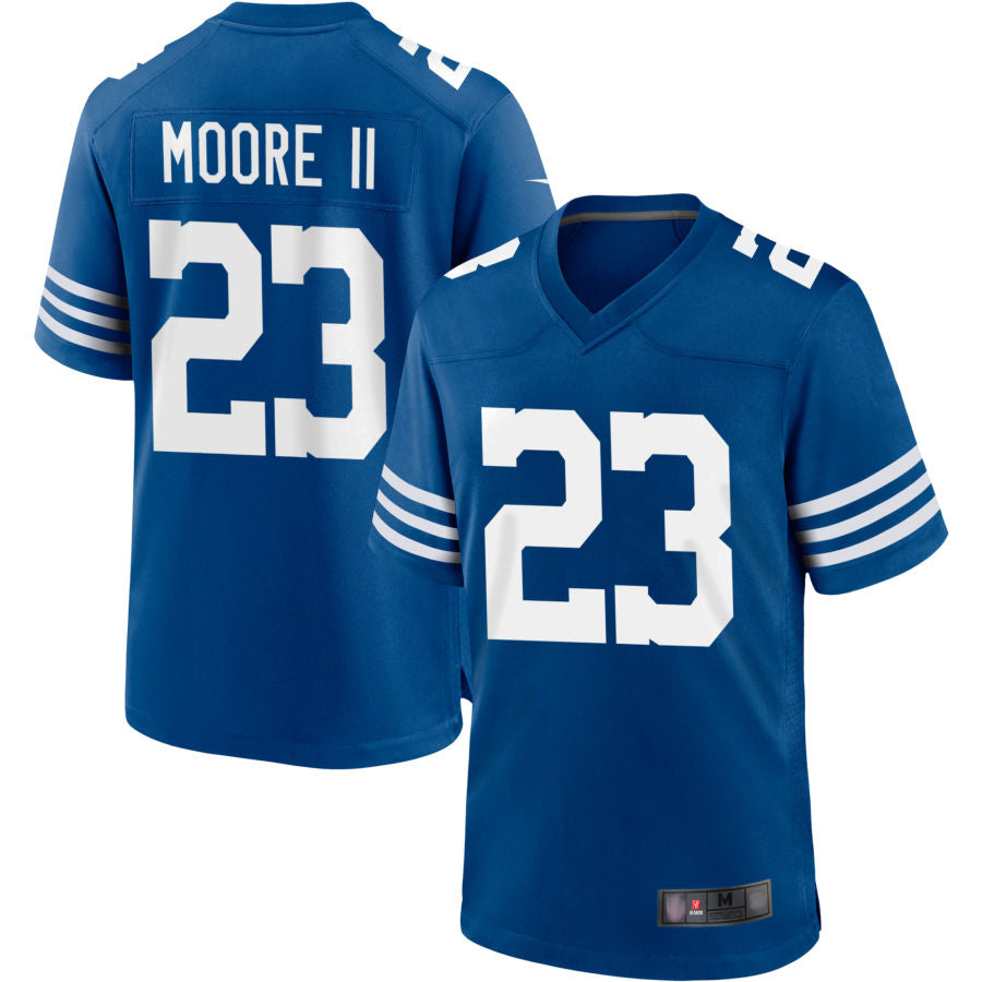 IN.Colts #23 Kenny Moore II Player Blue limited Game Football Jerseys