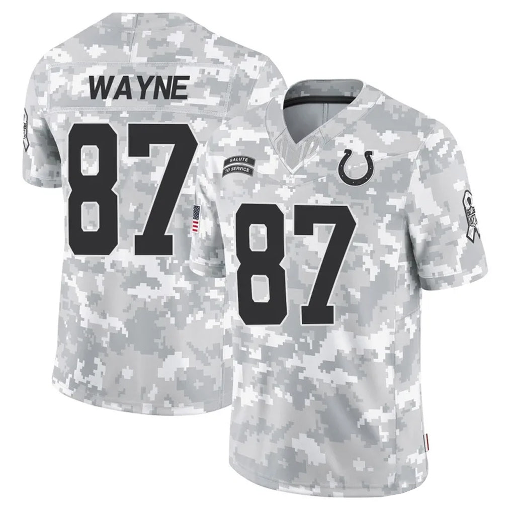 IN.Colts #87 Reggie Wayne Player Arctic Camo Salute to Service Limited Football Jerseys