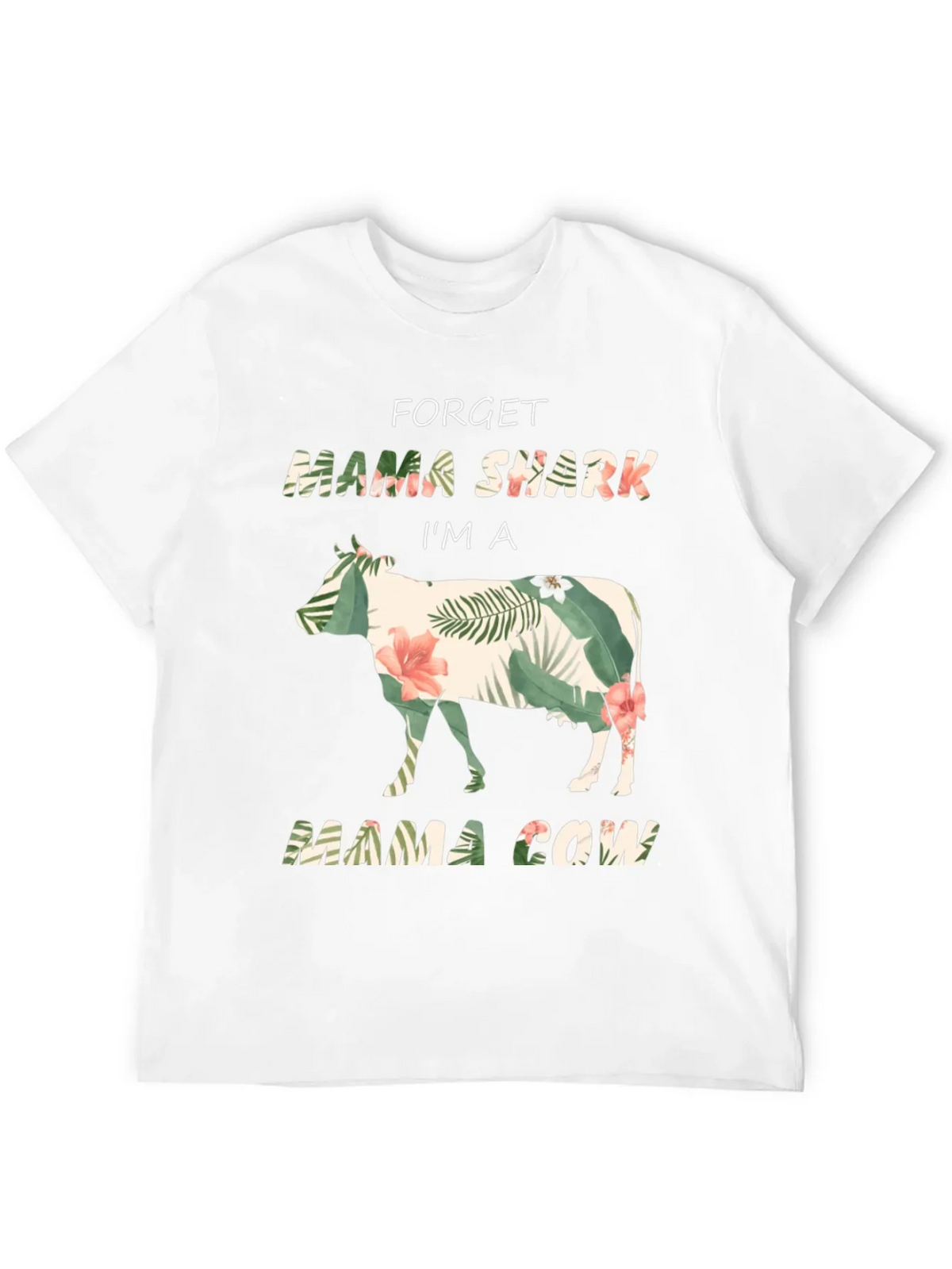 Mama Cow Graphic Tee - Floral Cow Shirt