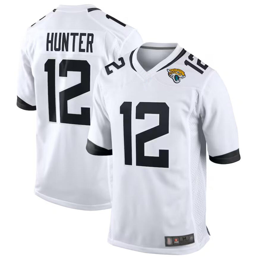 J.Jaguars #12 Travis Hunter Player White Replica Game Football Jerseys