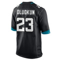 J.Jaguars #23 Foye Oluokun Player Black Home Game Football Jerseys