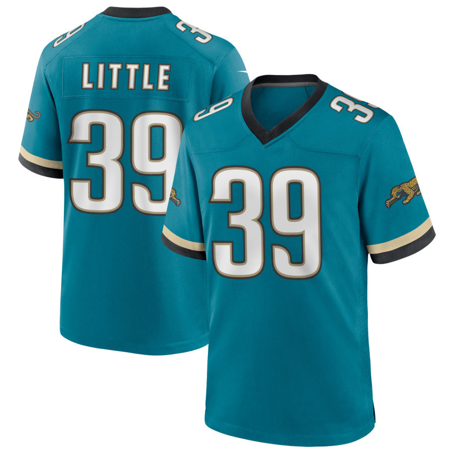 J.Jaguars #39 Cam Little Player Teal Prowler Throwback Game Football Jerseys
