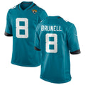 J.Jaguars #8 Mark Brunell Player Teal Home Game Football Jerseys