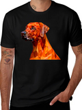 Geometric Dog Graphic Tee