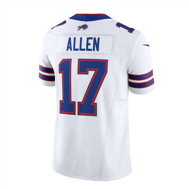 B.Bills #17 Josh Allen White Vapor F.U.S.E. Limited Player Jersey ��C Home American Football Jerseys