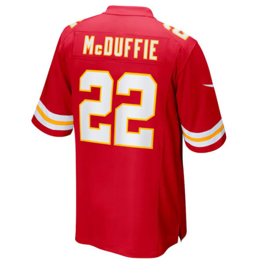 KC.Chiefs #22 Trent McDuffie Player Red Home Game Football Jerseys
