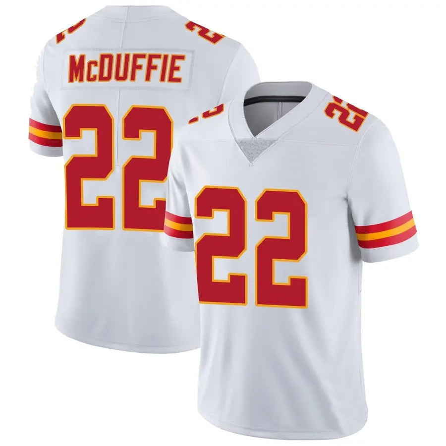 KC.Chiefs #22 Trent McDuffie Player White Vapor F.U.S.E. Limited Stitched Football Jerseys