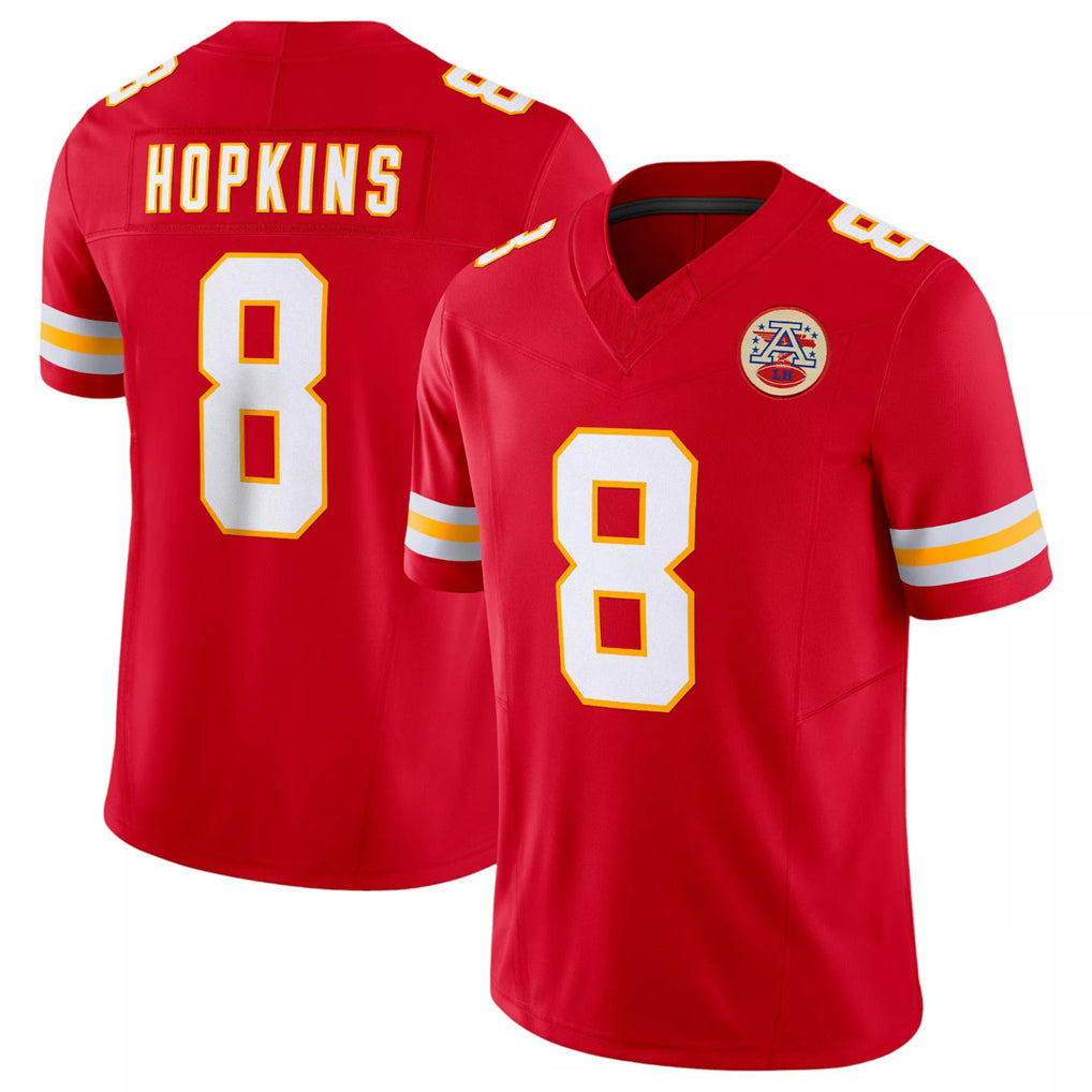 KC.Chiefs #8 DeAndre Hopkins Player Red Vapor F.U.S.E. Limited Stitched Football Jerseys