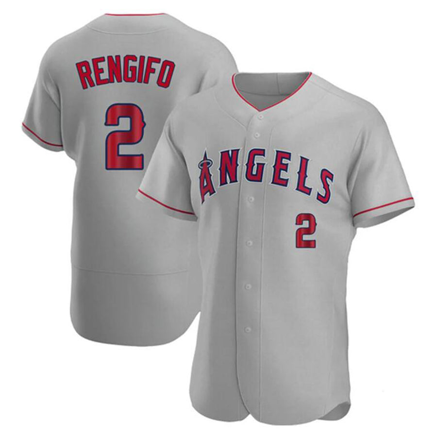 LA.Angels #2 Luis Rengifo Player Gray Limited Elite Baseball Jerseys