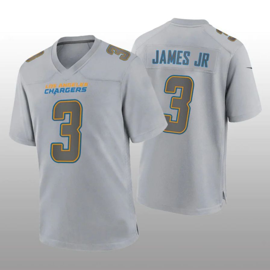 #3 Derwin James Jr. Player LA.Chargers Gray Game Football Jerseys