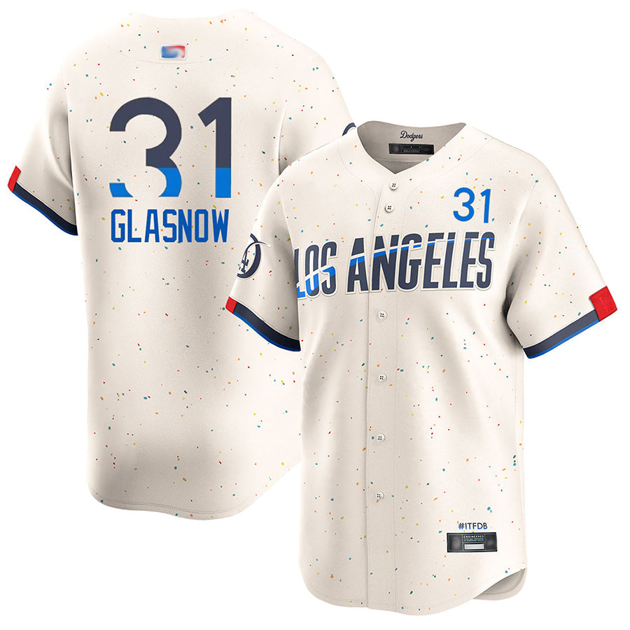 LA.Dodgers #31 Tyler Glasnow Player Cream City Connect Limited Baseball Jerseys