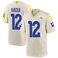 LA.Rams #12 Puka Nacua Player Bone Replica Game Football Jerseys