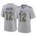 LA.Rams #12 Puka Nacua Player Gray Atmosphere Fashion Game Football Jerseys