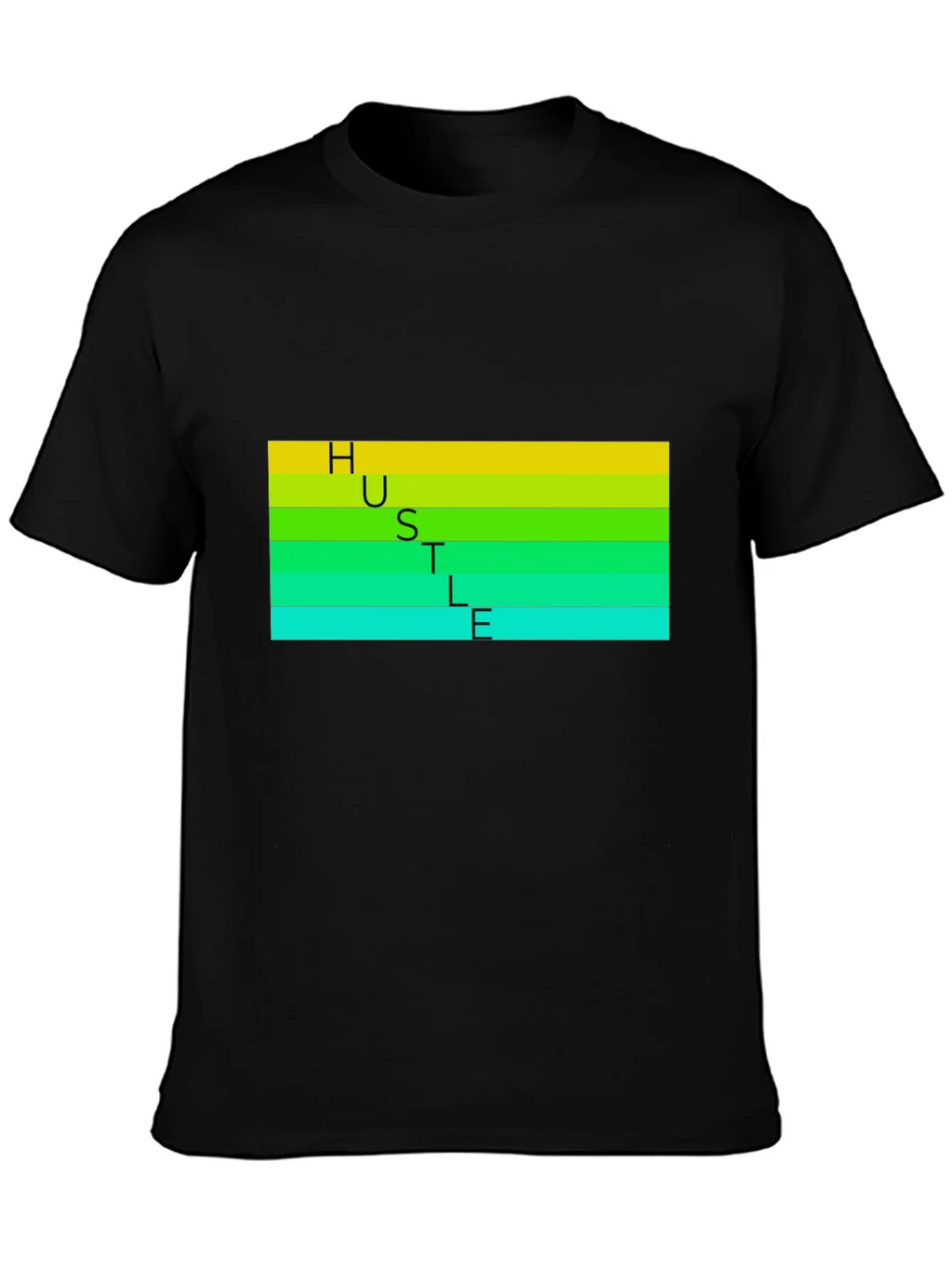 HUSTLE T-Shirt - Black Graphic Tee