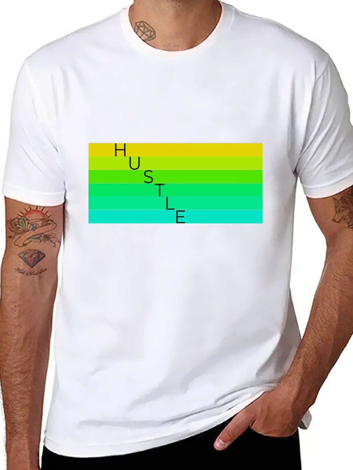 HUSTLE T-Shirt - Black Graphic Tee