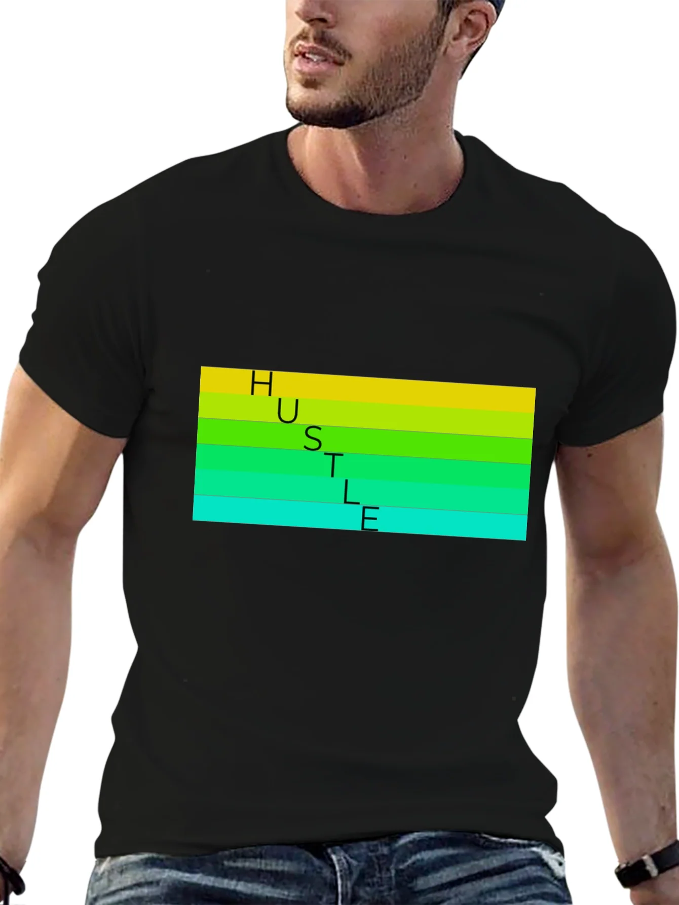 HUSTLE T-Shirt - Black Graphic Tee