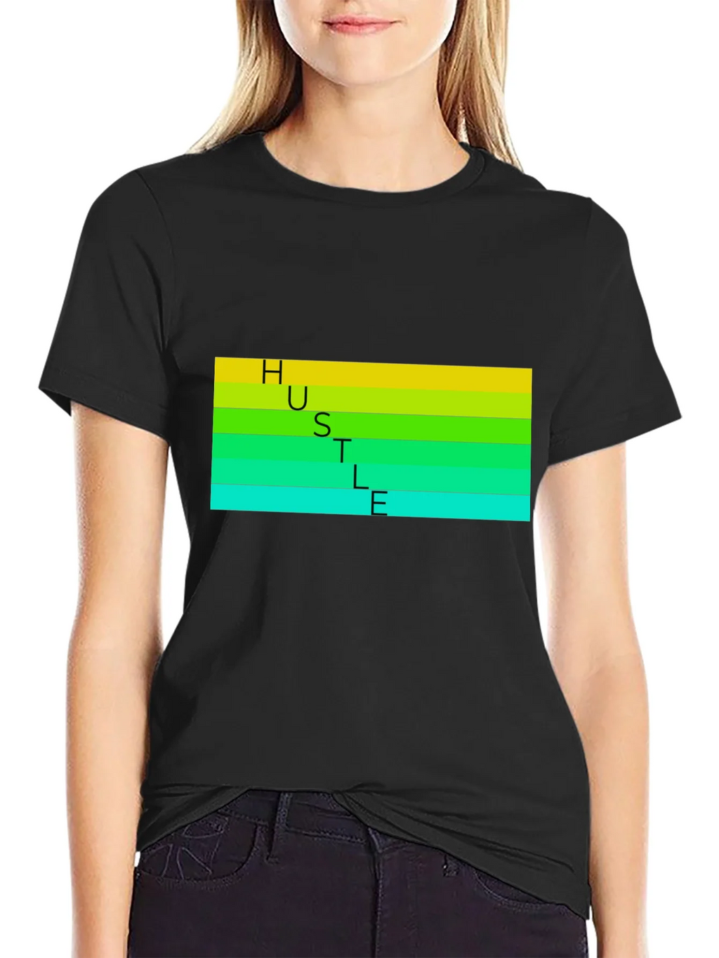 HUSTLE T-Shirt - Black Graphic Tee