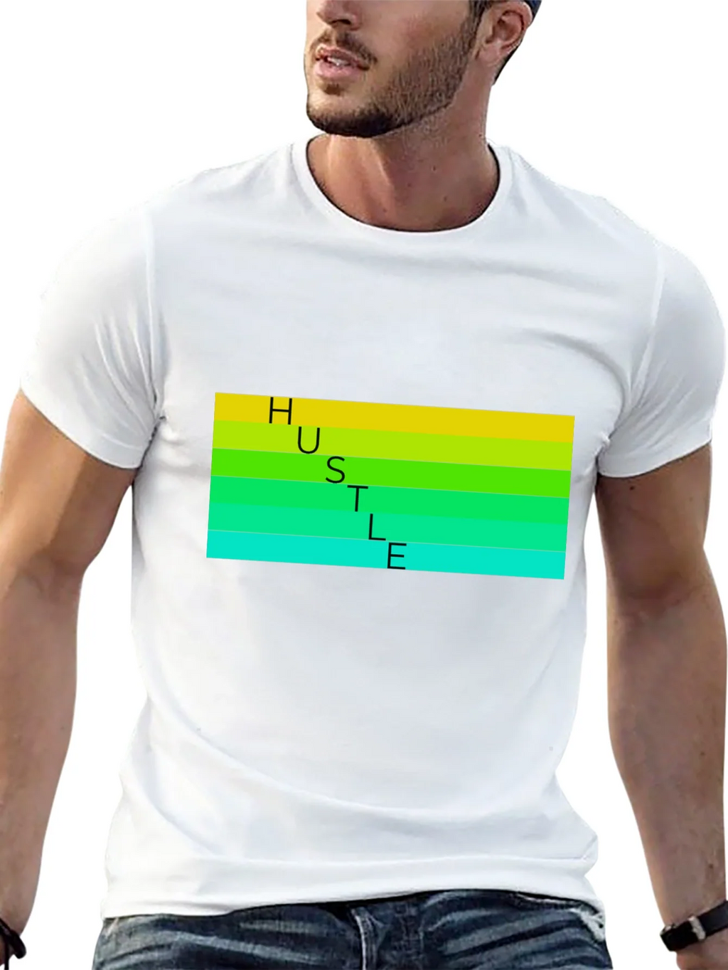 HUSTLE T-Shirt - Black Graphic Tee